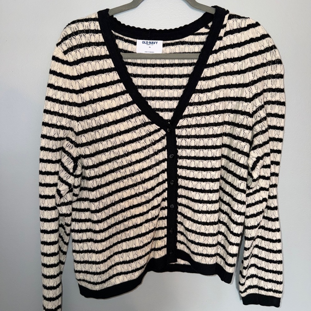 Old Navy SoSoft Lite Pointelle Cardigan Sweater